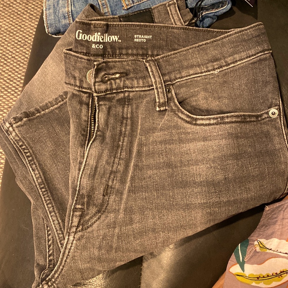 Black washed jeans